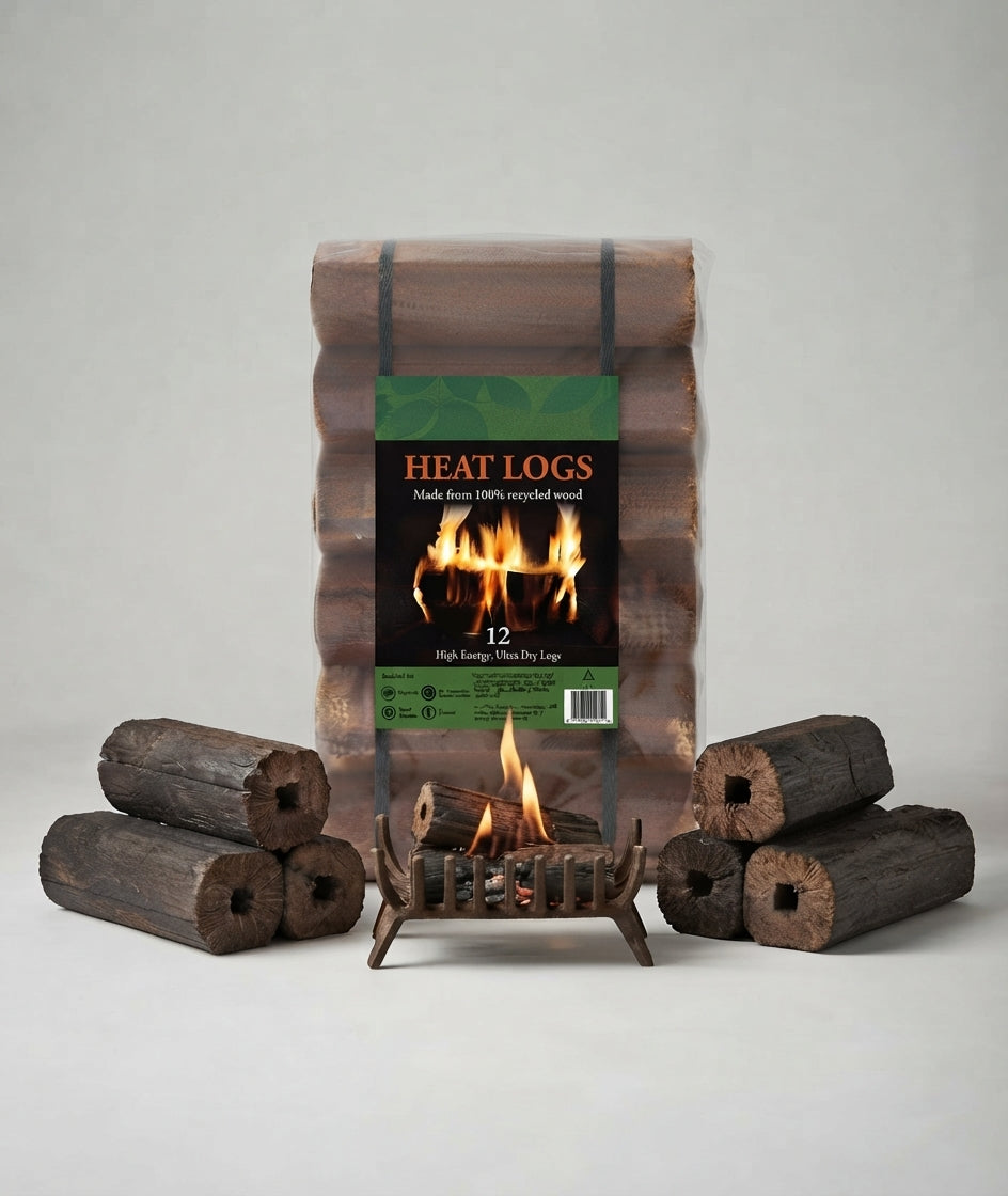 Shimada Heat Logs Wood Fuel Briquettes High Energy Effcient Fire Logs