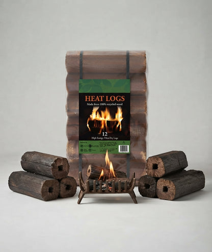Shimada Heat Logs Wood Fuel Briquettes High Energy Effcient Fire Logs