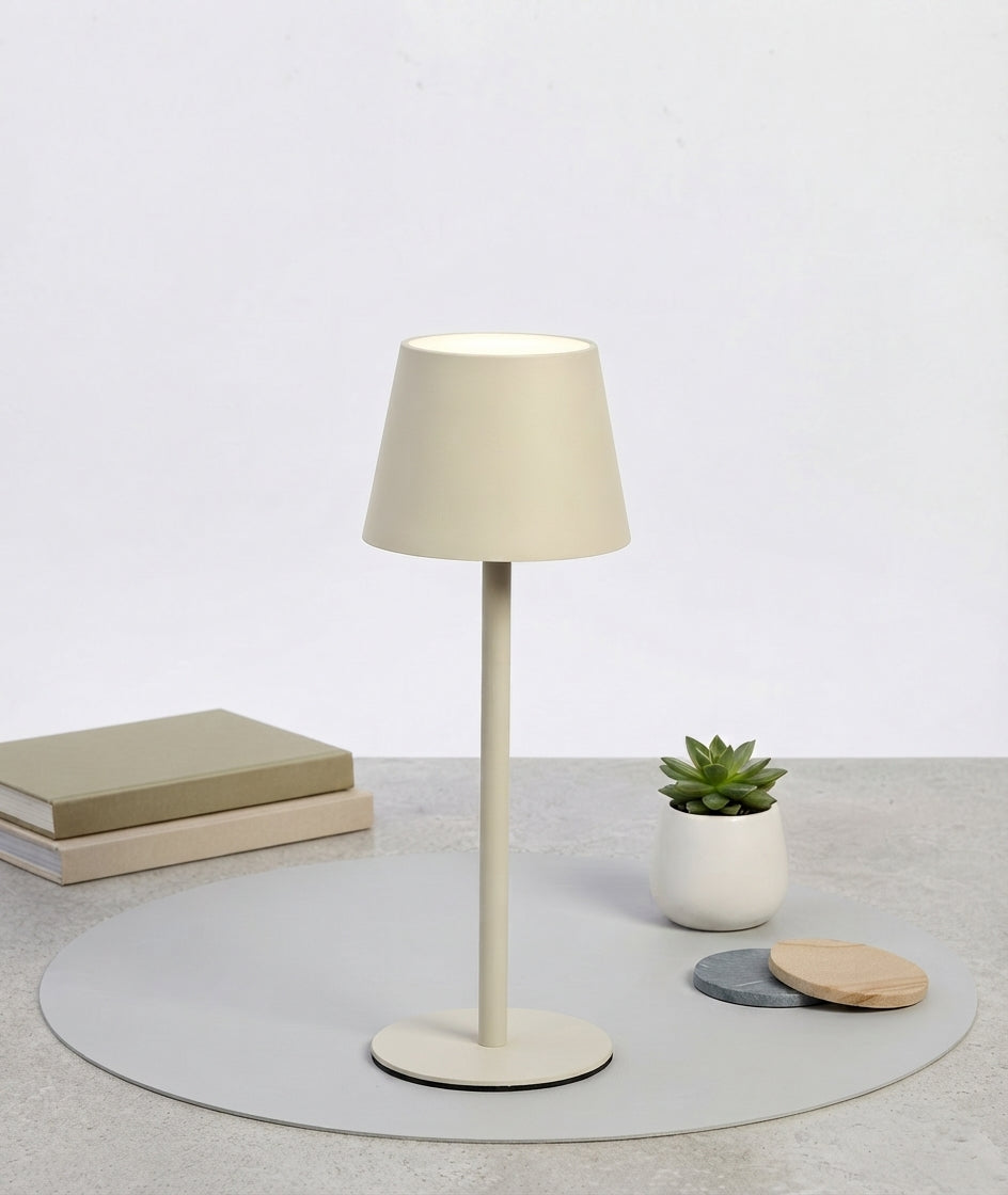 Rechargeable LED Table Lamp & Cordless Lantern – Minimalist Touch-Control Design
