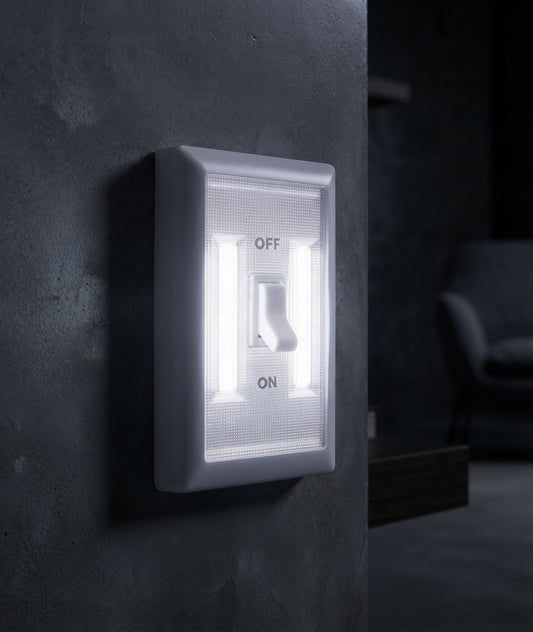 Super Bright Portable Switch Light 220 Lumen LED Lamp with Magnets & Velcro