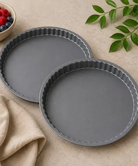 23.5cm Non-Stick Round Quiche & Flan Tin – Perfect for Sweet and Savoury Baking