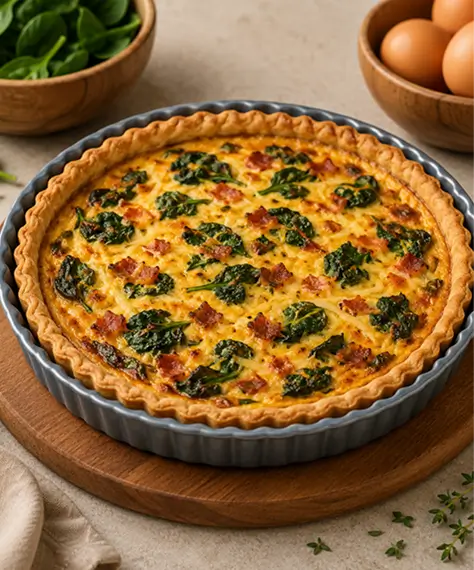 23.5cm Non-Stick Round Quiche & Flan Tin – Perfect for Sweet and Savoury Baking