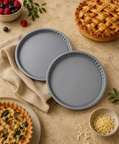 23.5cm Non-Stick Round Quiche & Flan Tin – Perfect for Sweet and Savoury Baking