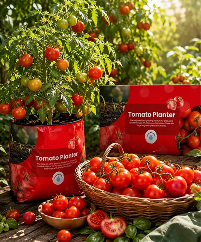 Nutrient-Enriched Tomato Grow Bags with Enhanced Water Retention for Juicy, Flavourful Tomatoes