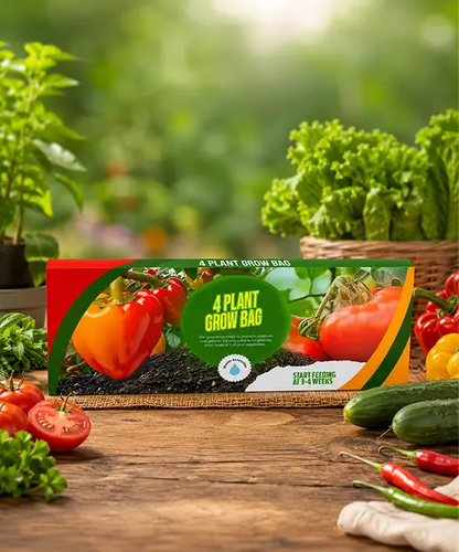 Multi-Plant Grow Bags for Fruits & Vegetables with Balanced Nutrition & Moisture Control