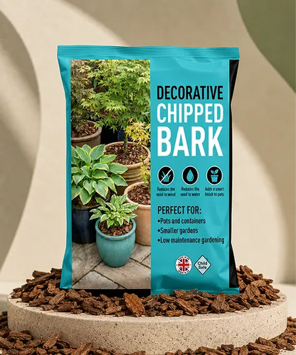 40L Ornamental Bark Chippings for Pots, Containers & Landscaping Use