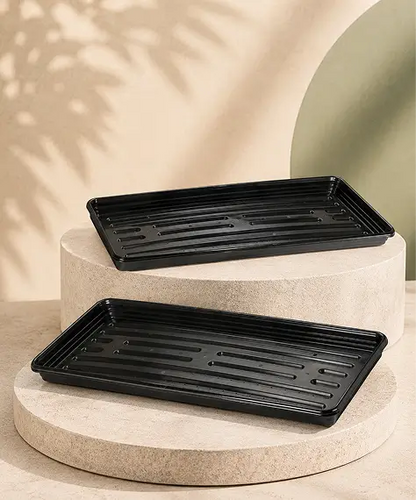 Strong Black Plant Trays – Durable Multi-Use Trays for Gardens & Greenhouses