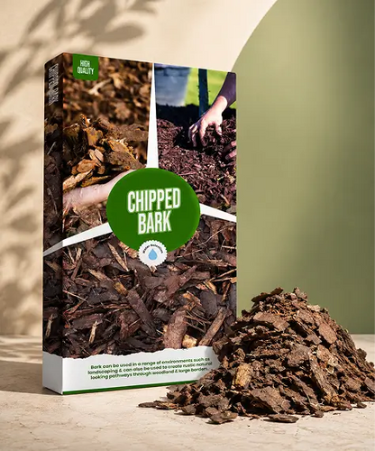 50L Decorative Wood Bark Chippings – Ideal for Paths, Driveways, Gardens & Landscaping