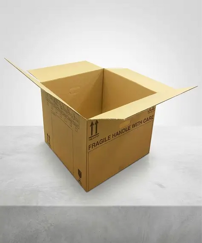 Extra Large & Medium Fragile Cardboard Removal Boxes – Handle with Care Moving Boxes with Carry Handles