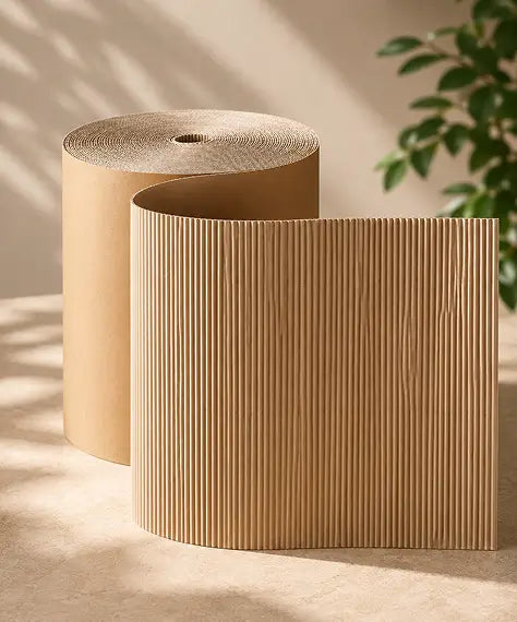 Strong Corrugated Cardboard Packing Rolls – Durable Wrapping Paper for Protection & Packaging