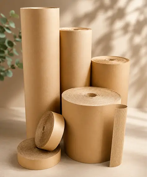 Strong Corrugated Cardboard Packing Rolls – Durable Wrapping Paper for Protection & Packaging