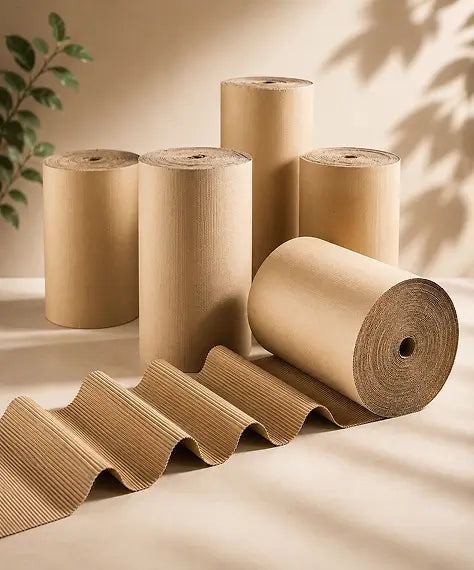 Strong Corrugated Cardboard Packing Rolls – Durable Wrapping Paper for Protection & Packaging