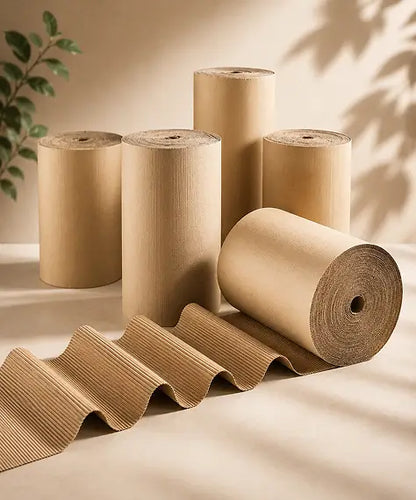 Strong Corrugated Cardboard Packing Rolls – Durable Wrapping Paper for Protection & Packaging