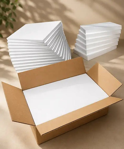 1000 x 500 x 25mm White Expanded Polystyrene Foam Sheets – Rigid Insulation & Protective Packing Panels
