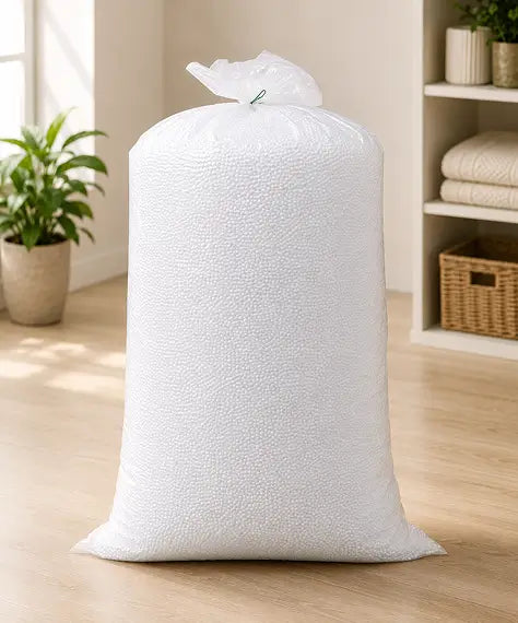 Premium White Polystyrene Beads – High-Quality Bean Bag Filler