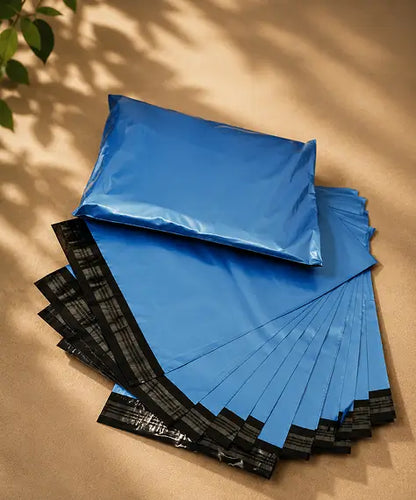 Selection of Strong Metallic Blue Polythene Mailing Bags – Secure Postage & Courier Packaging