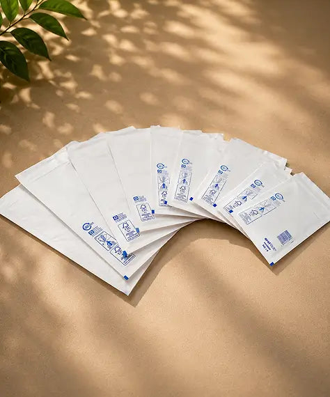 Arofol White Bubble-Lined Padded Envelopes – Secure Mailing & Shipping Packaging