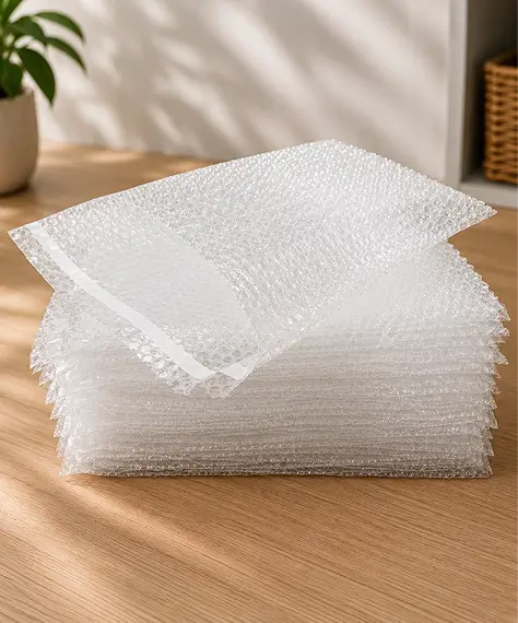 Clear Plastic Self-Seal Bubble Pouches – Protective Mailing & Shipping Bags