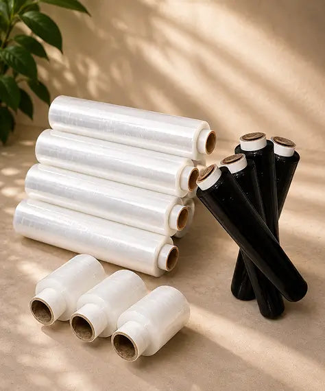 Strong Plastic Cling Film Rolls – Protective Pallet Shrink Wrap for Secure Packaging