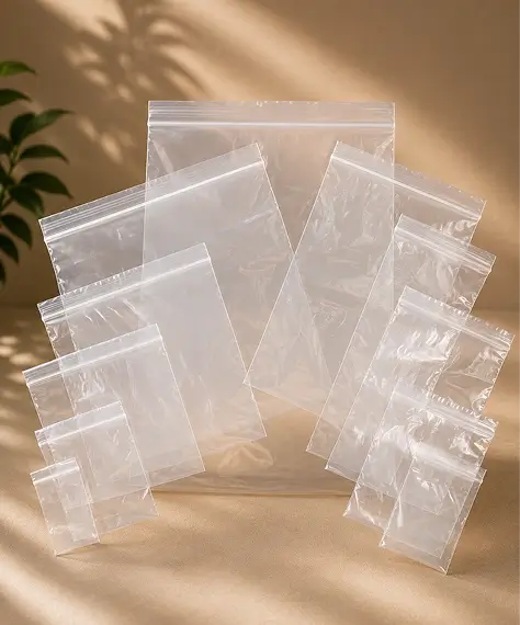 8 x 11" Clear Grip Seal Bags – Interlocking Polythene Closure Storage Bags