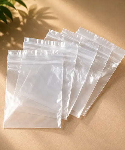 4.5 x 4.5" Clear Grip Seal Bags – Interlocking Polythene Resealable Storage Bags