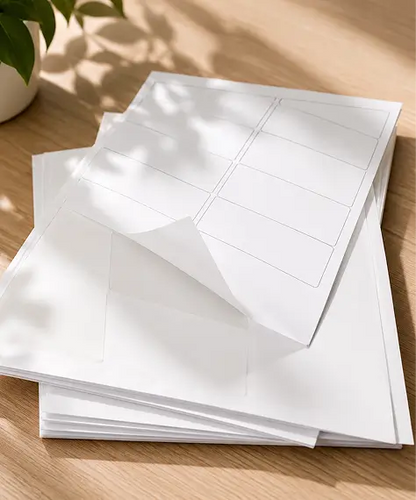 A4 Plain White Self-Adhesive Blank Shipping & Address Labels