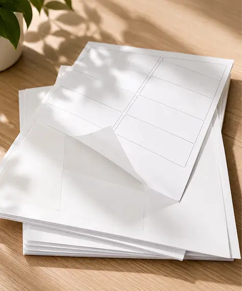 A4 Plain White Self-Adhesive Blank Shipping & Address Labels