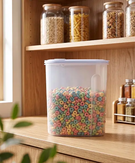 Airtight Plastic Food & Cereal Storage Container Set – Dry Food Organizer