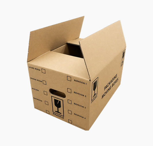 Extra Large and Medium Packing Boxes with Printed Tick List & Carry Handles
