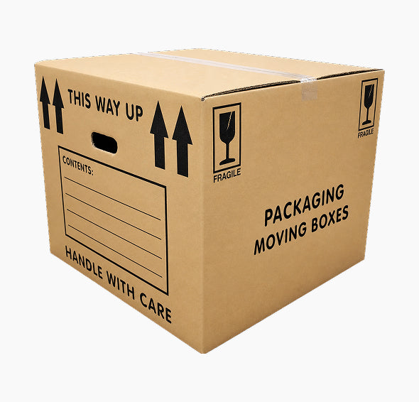 Medium & Extra Large Packing Boxes with Carry Handles for Home Removals