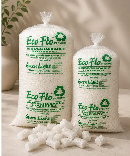 Eco Flo Biodegradable Packing Peanuts – Loose Fill Protective Packaging