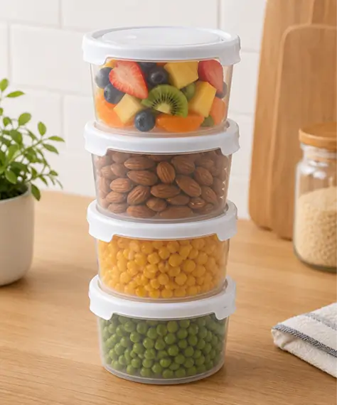 300ml Stackable Microwave-Safe Food Storage Containers