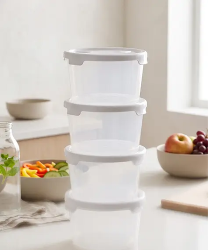 300ml Stackable Microwave-Safe Food Storage Containers
