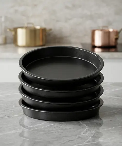 4 Layer Non-Stick Cake Tin Set – Ideal for Ombre & Rainbow Cake Designs