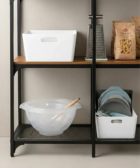 2 Litre Transparent Plastic Mixing Bowl for Baking, Cooking & Storage