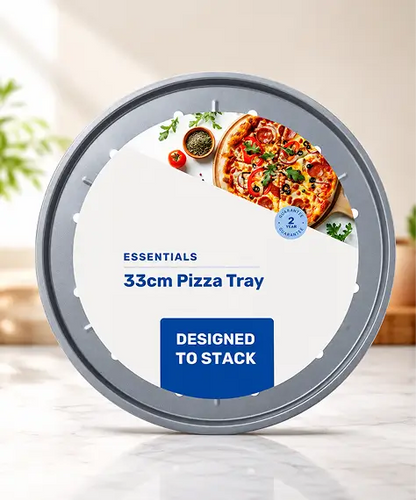 33cm Non-Stick Round Pizza Pan Tray – Ideal for Pizzas & Pastries