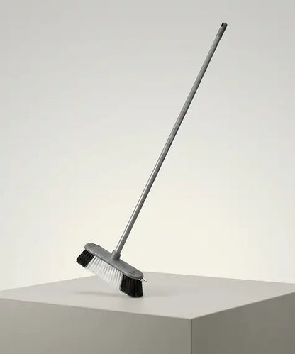Heavy-Duty 3PCS Grey Broom Set with Strong Nylon Bristles