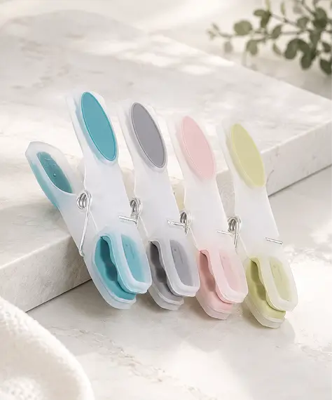 Strong Grip Plastic Laundry Pegs for Clothes Drying & Washing Lines