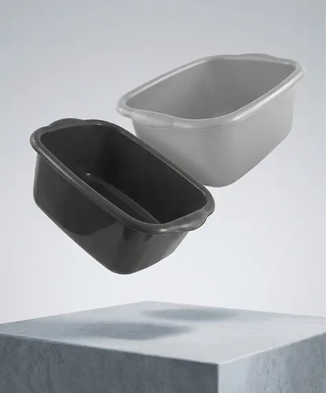 9.5L Rectangular Washing Up Bowl with Handles – Durable Kitchen Sink Bowl