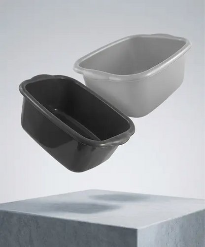 9.5L Rectangular Washing Up Bowl with Handles – Durable Kitchen Sink Bowl