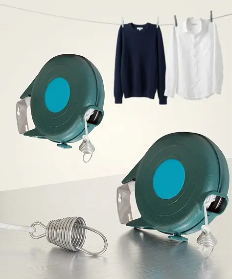 Heavy Duty 12m Extendable Clothes Drying Line for Indoor & Outdoor Use