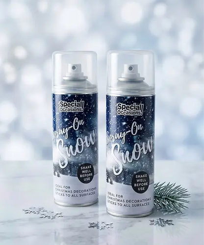 200ml Artificial Snow Spray – Christmas Tree & Holiday Decoration Snow Effect