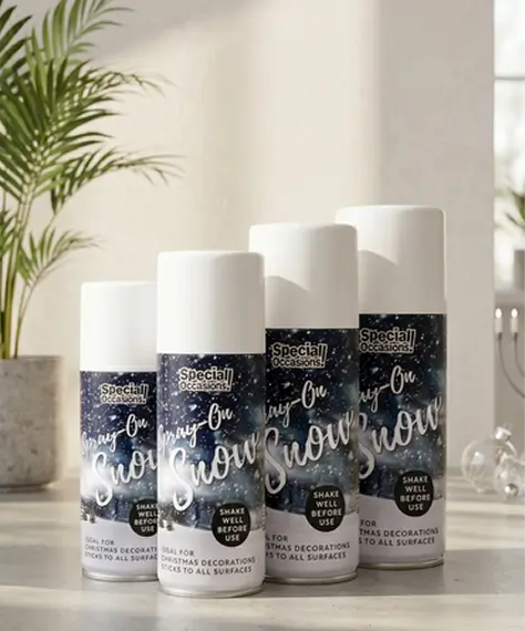 200ml Artificial Snow Spray – Christmas Tree & Holiday Decoration Snow Effect