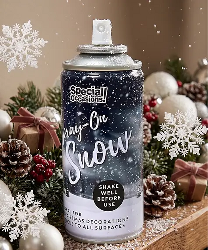 200ml Artificial Snow Spray – Christmas Tree & Holiday Decoration Snow Effect