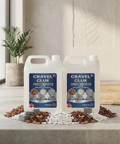 Ready-to-Use Gravel, Mulch & Stone Binder – Fast-Acting Water-Based Sealer for Secure Bonding