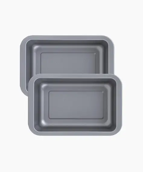 Mini Air Fryer Baking Pan Non-Stick Carbon Steel Rectangular Roaster