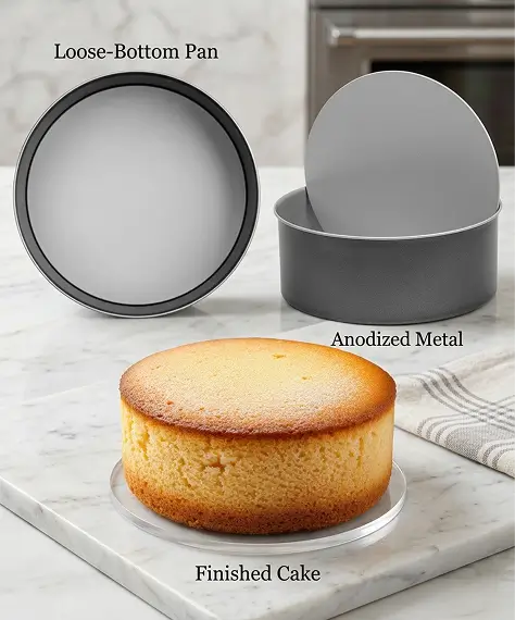23cm Non-Stick Deep Cake Tin with Loose Base – Oven Safe Baking Pan