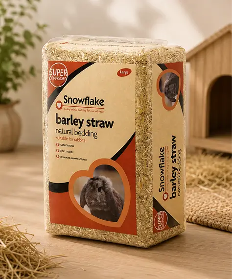 Natural Soft Flake Barley Straw – Super Compressed Animal & Pet Bedding Material