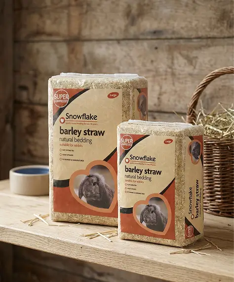 Natural Soft Flake Barley Straw – Super Compressed Animal & Pet Bedding Material