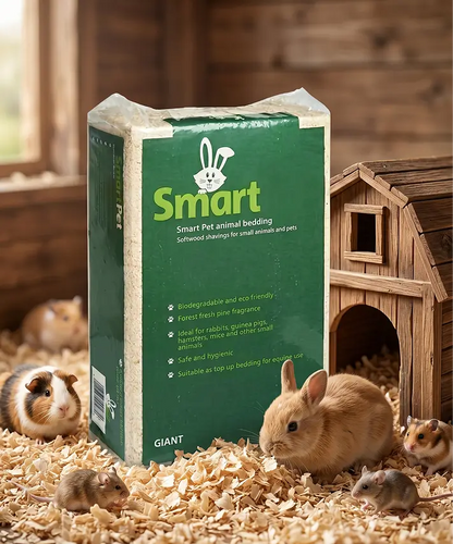 Naturally Fine & Soft Wood Shavings – Super Absorbent Odour Control Pet Bedding Material